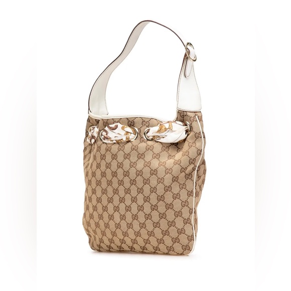 Gucci Handbags - 🚨SOLD🚨 Gucci Beige and White Shoulder Bag